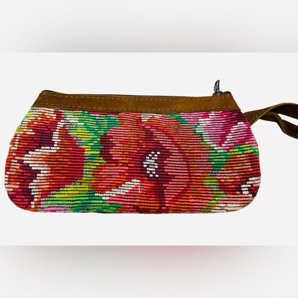 Nena & Co. Wristlet Floral Guatemalan Clutch